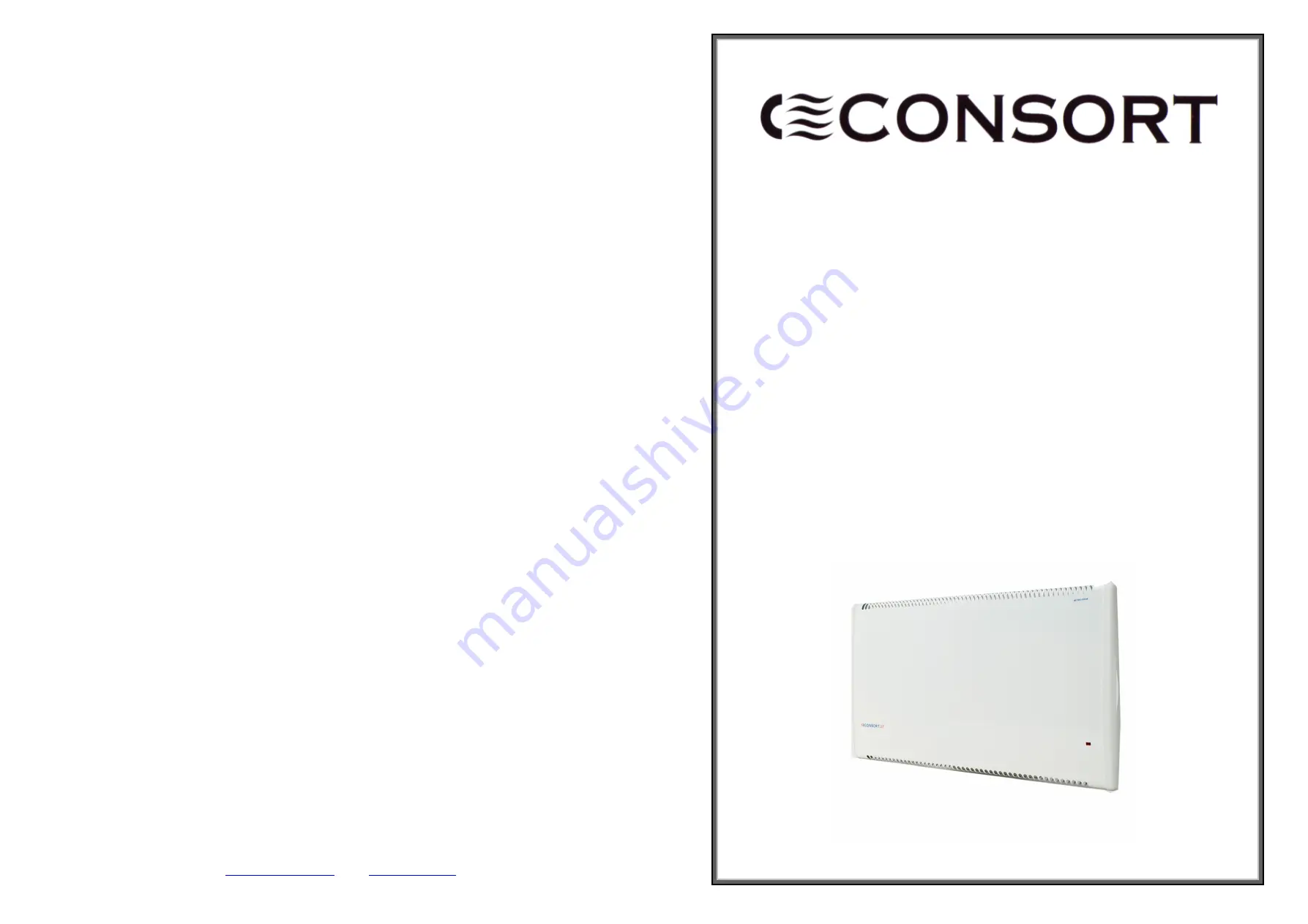 Consort LST500 Installation, Operation And Maintenance Instructions Download Page 2