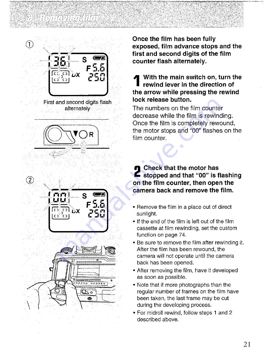 Contax 141000 -  N 1 SLR Camera Instruction Manual Download Page 21