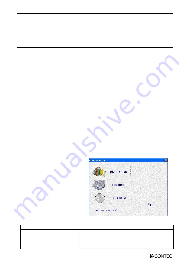 Contec COM-4CX-USB First Step Manual Download Page 1