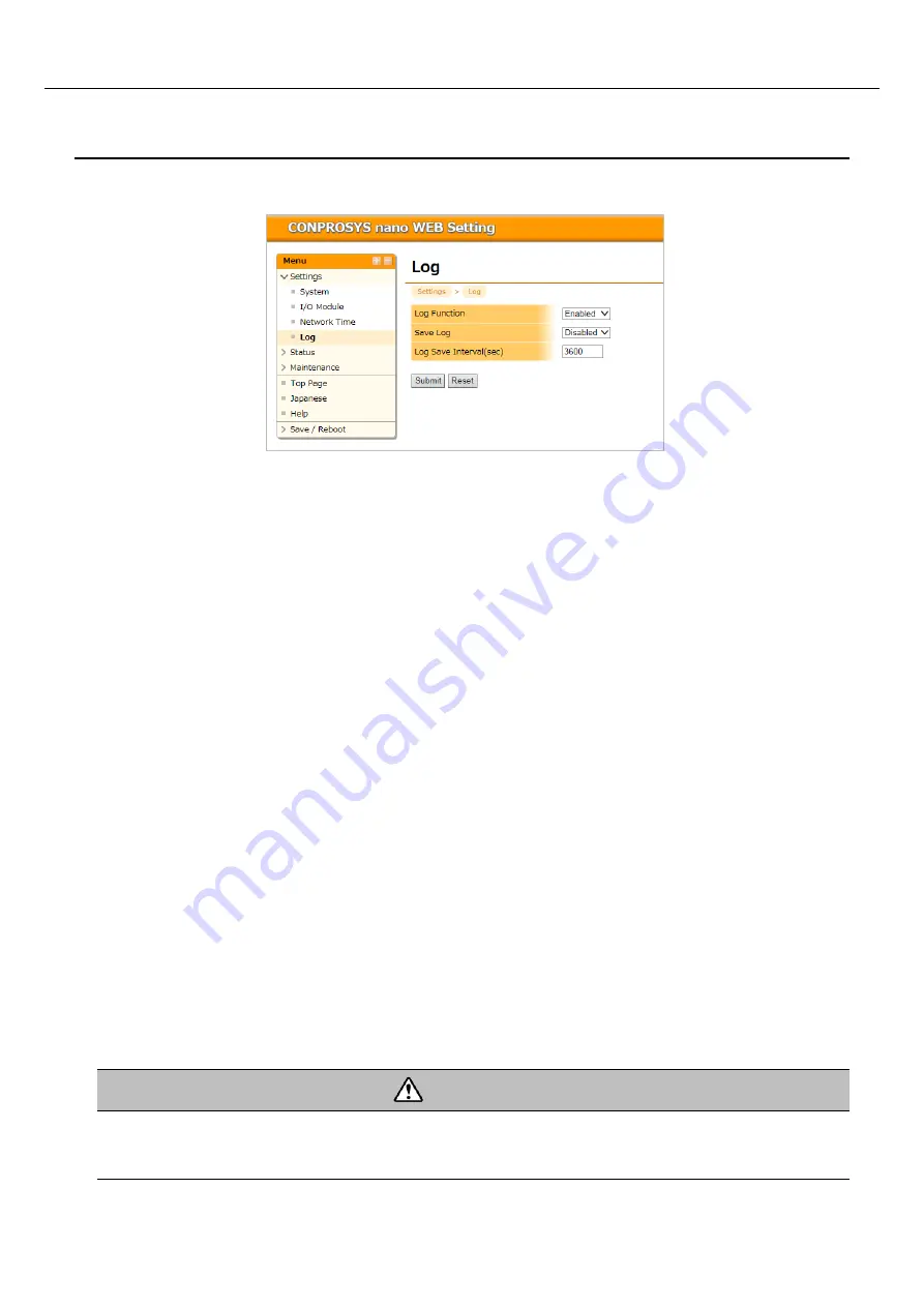 Contec CONPROSYS nano CPSN-PCB271-S1-041 Reference Manual Download Page 34