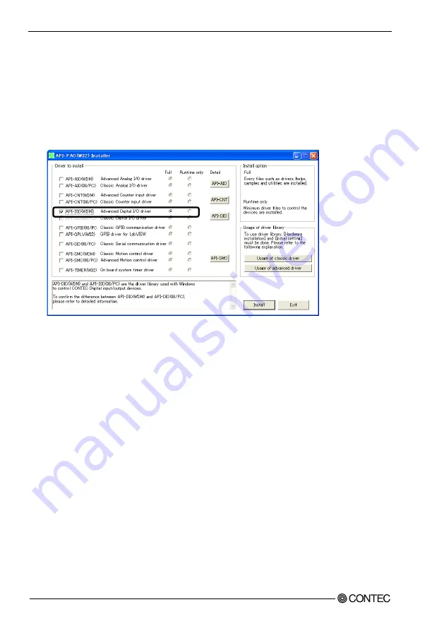 Contec DIO-1616RL-PE User Manual Download Page 21