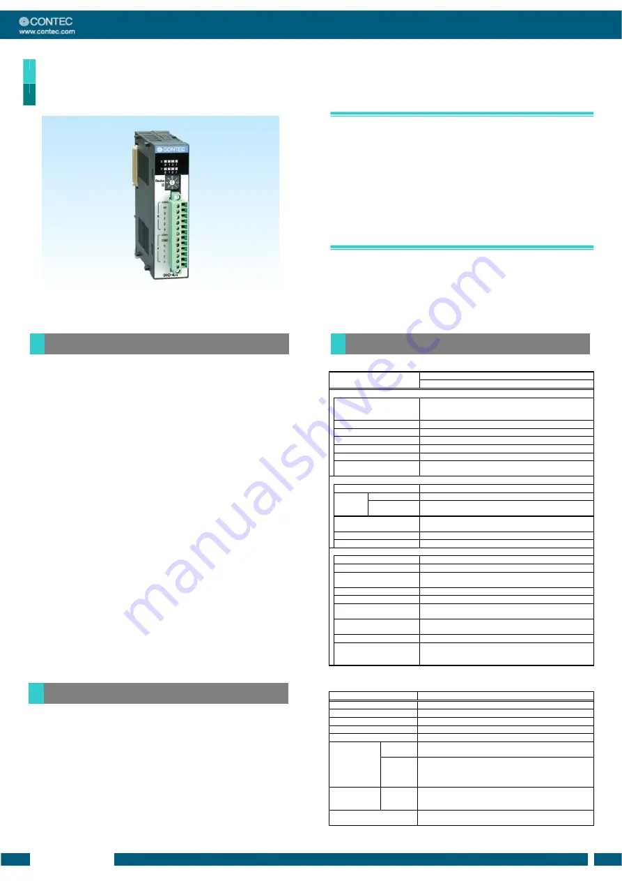 Contec DIO-4/4(FIT)GY Скачать руководство пользователя страница 1