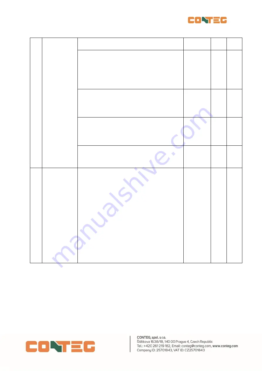 Contec LES-RACK Operation Manual And Installation Manual Download Page 43