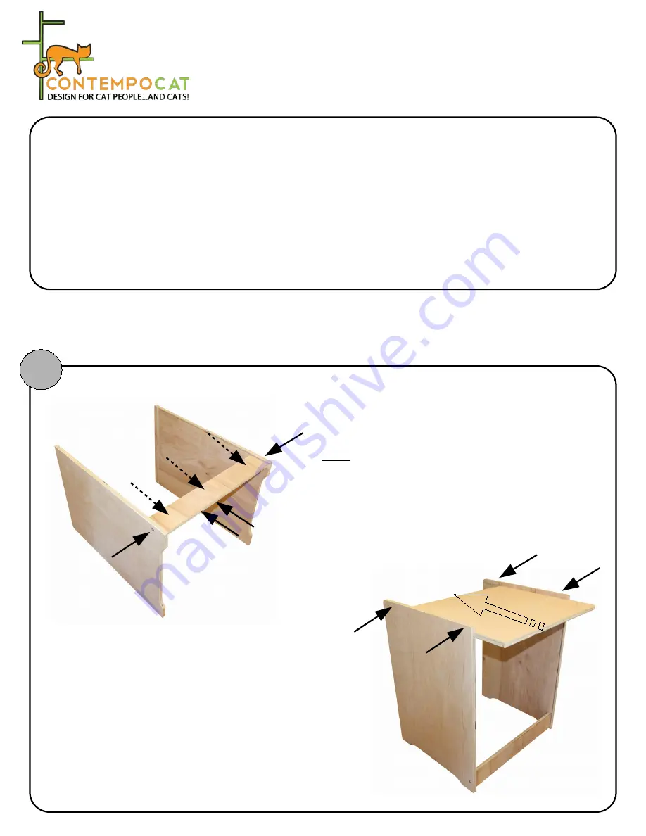 Contempocat Concealer Cabinet Assembly Instructions Download Page 1