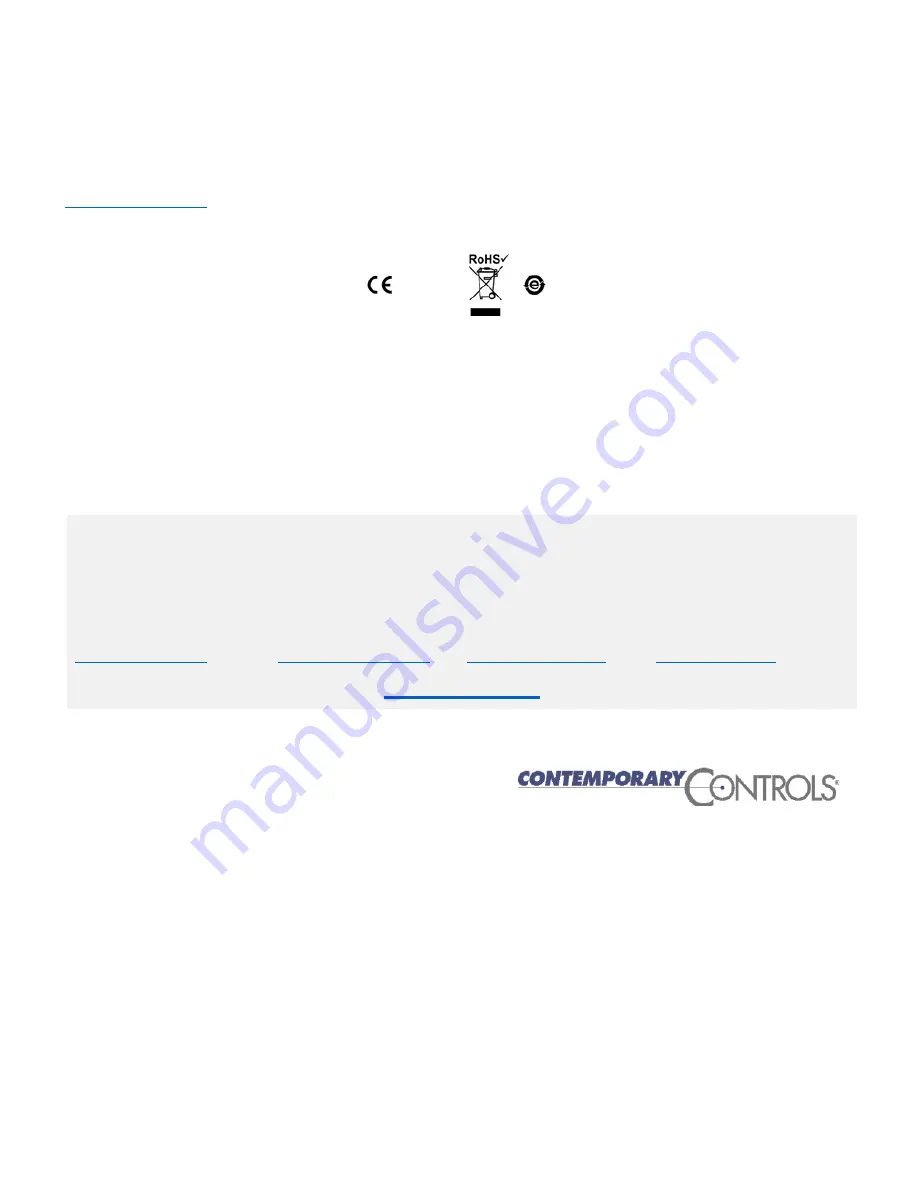 Contemporary Controls BASstat BAST-421C-BW2 User Manual Download Page 37