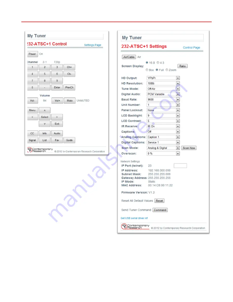 Contemporary Research 232-ATSC+1 Product Manual Download Page 13