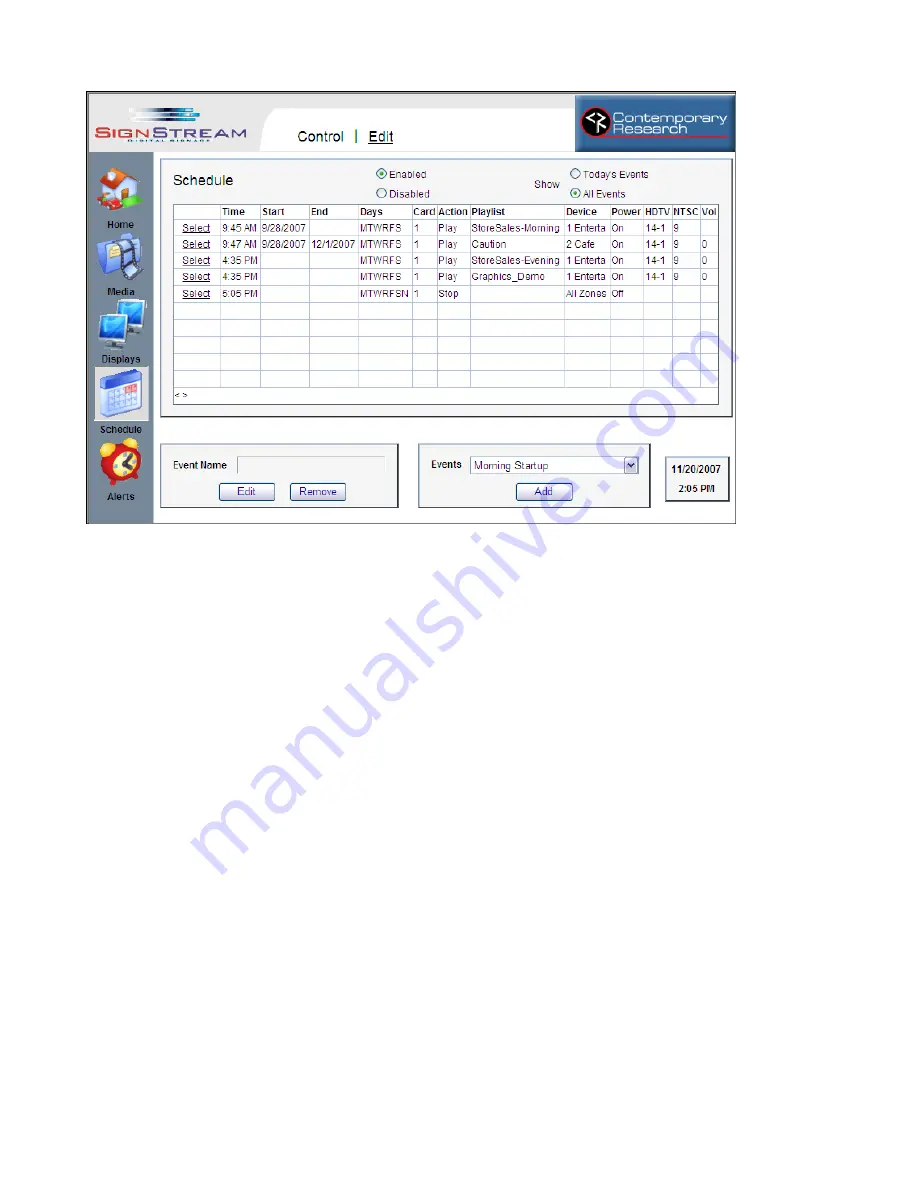 Contemporary Research SignStream Media Express Product Manual Download Page 19