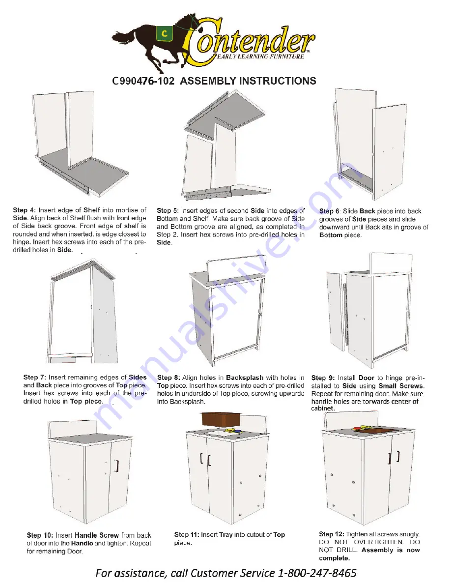 Contender C990476-101 Assembly Instructions Manual Download Page 4