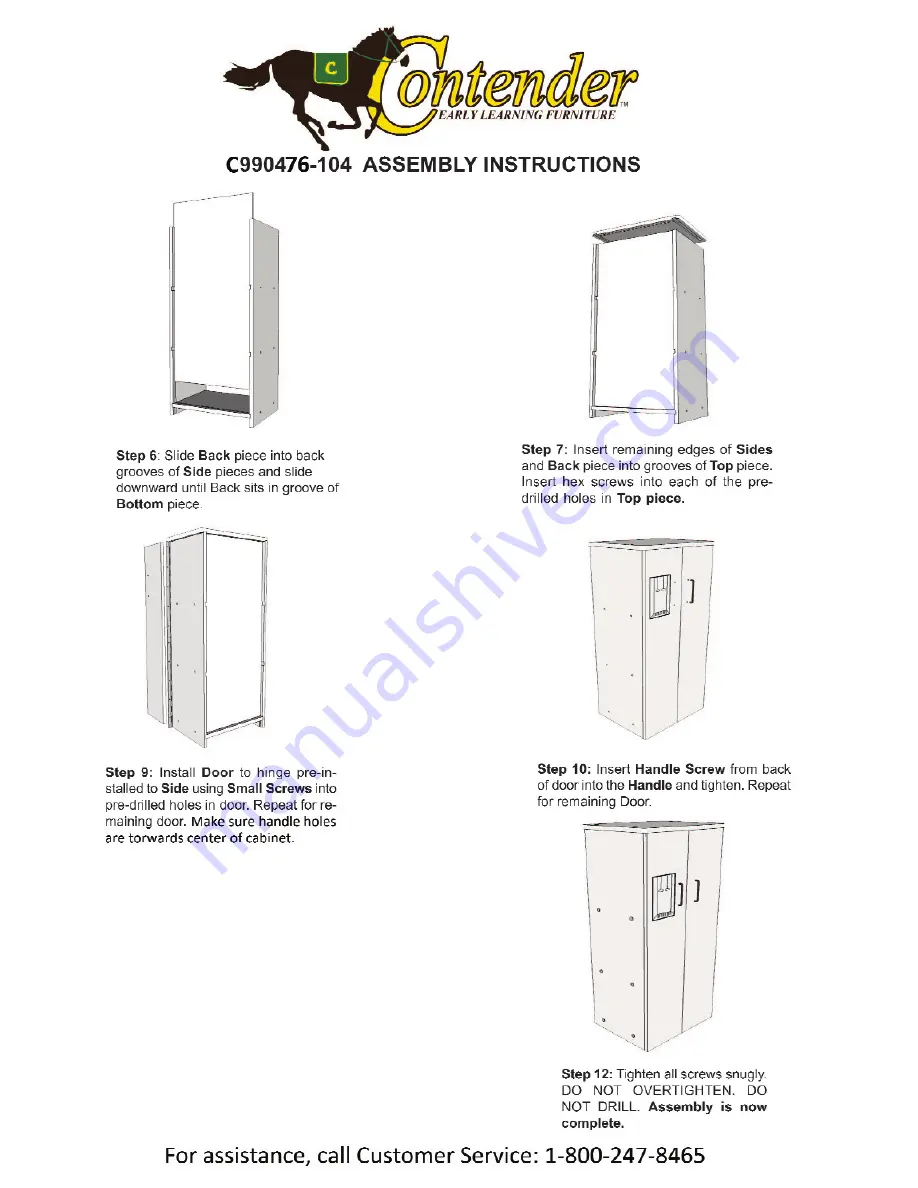 Contender C990476-101 Assembly Instructions Manual Download Page 6