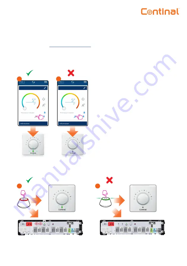 Continal Quantum dial thermostat-RF Quick Manual Download Page 4