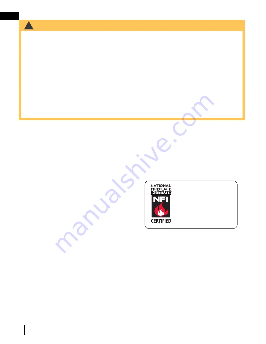 Continental Fireplaces CDVS600-1NA Installation And Operation Manual Download Page 6