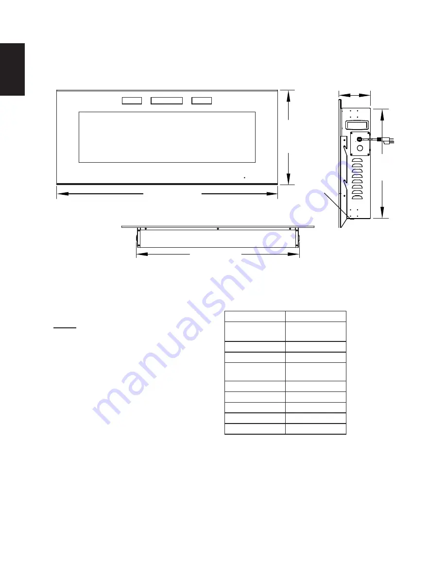 Continental Fireplaces CEFL50H Скачать руководство пользователя страница 4