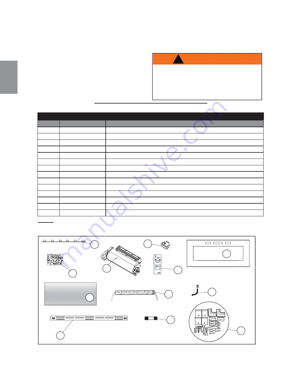 Continental Fireplaces CEFL50H Installation And Operating Instructions Manual Download Page 36