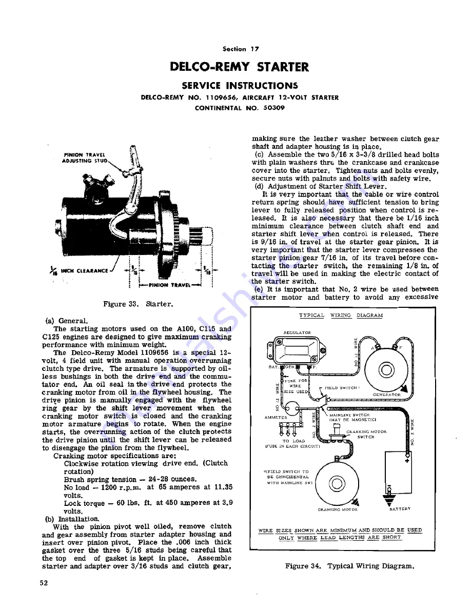 Continental Motors C-125 Manual Download Page 58