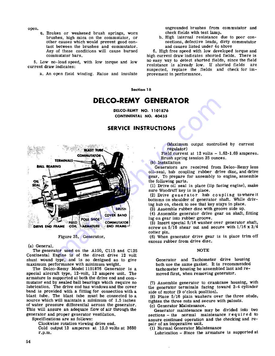 Continental Motors C-125 Manual Download Page 60