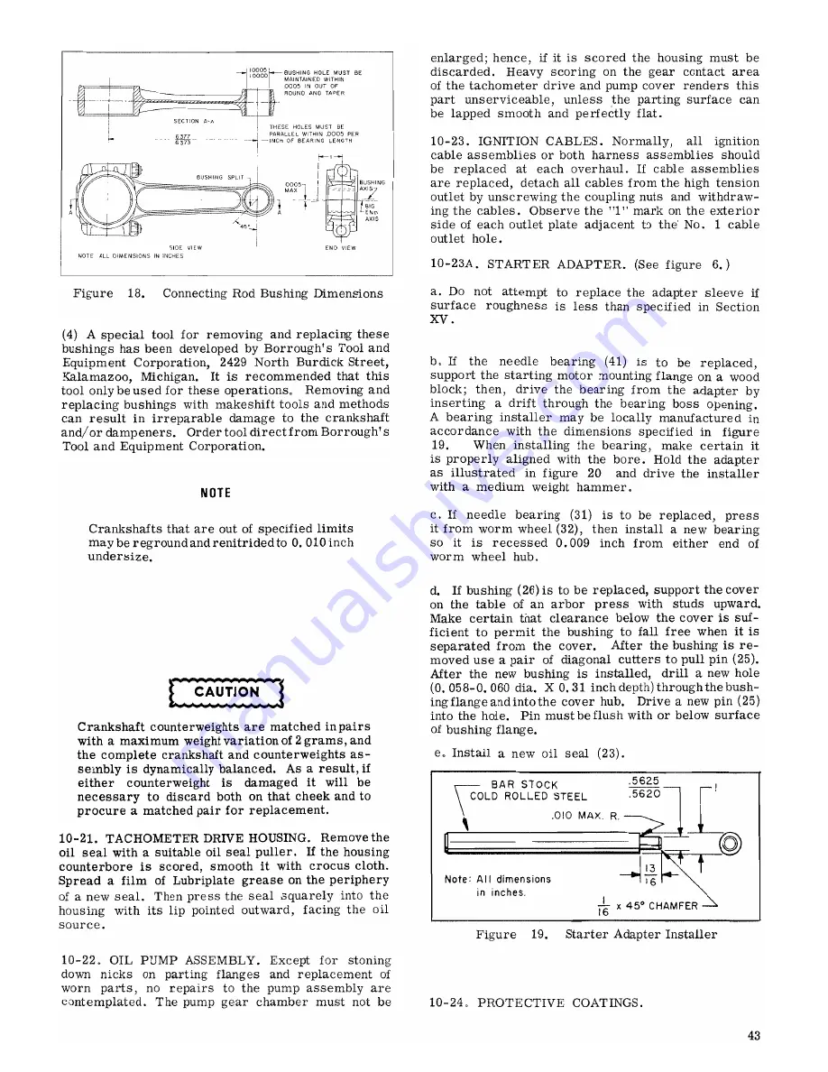 Continental Motors GO-300-A Overhaul Manual Download Page 51