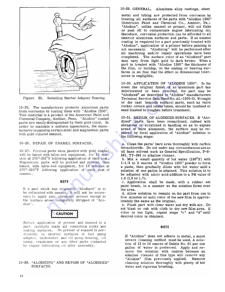 Continental Motors GO-300-A Overhaul Manual Download Page 52