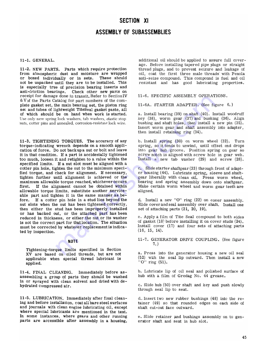 Continental Motors GO-300-A Overhaul Manual Download Page 53