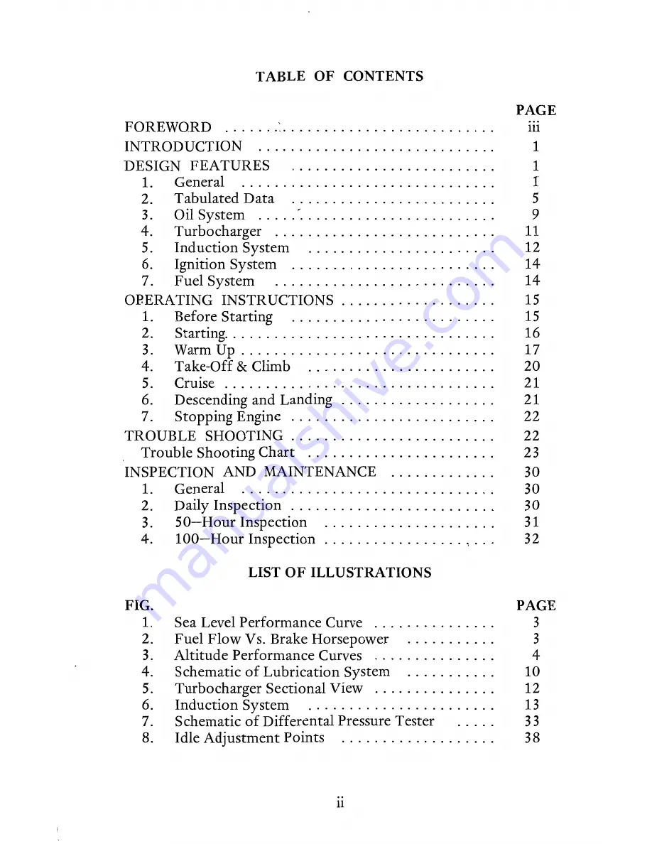 Continental Motors GTSIO-520 SERIES Operator'S Manual Download Page 4