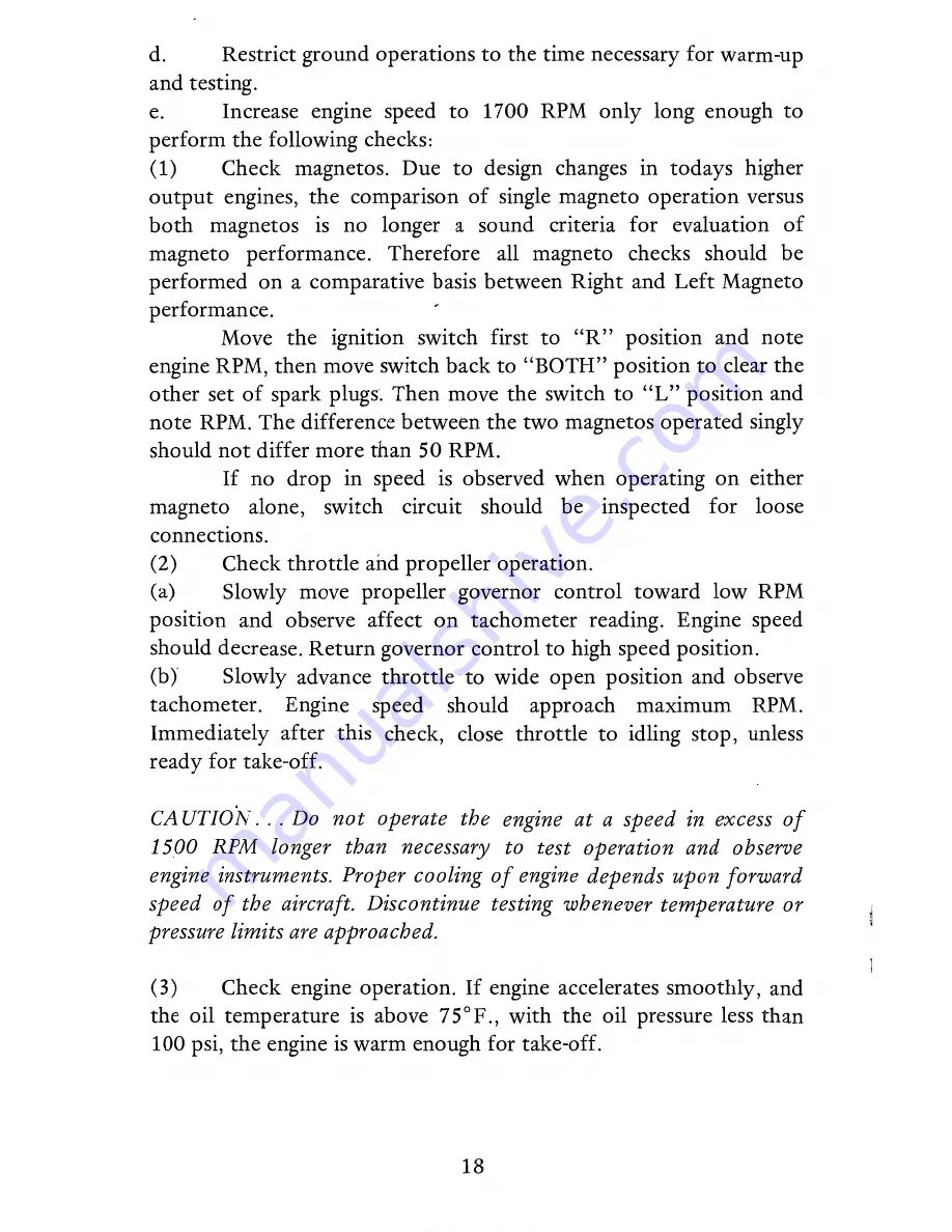 Continental Motors GTSIO-520 SERIES Operator'S Manual Download Page 24