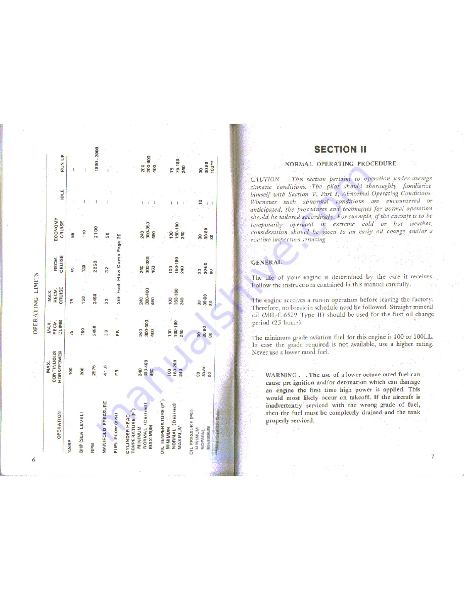 Continental Motors TSIO-360-F Operator'S Manual Download Page 6