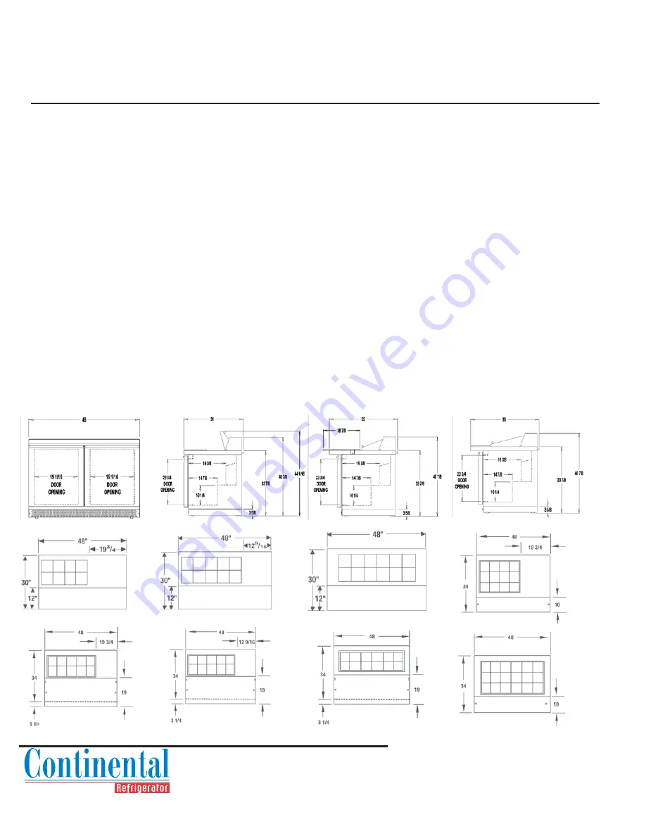 Continental Refrigerator SW48-10-FB Скачать руководство пользователя страница 2