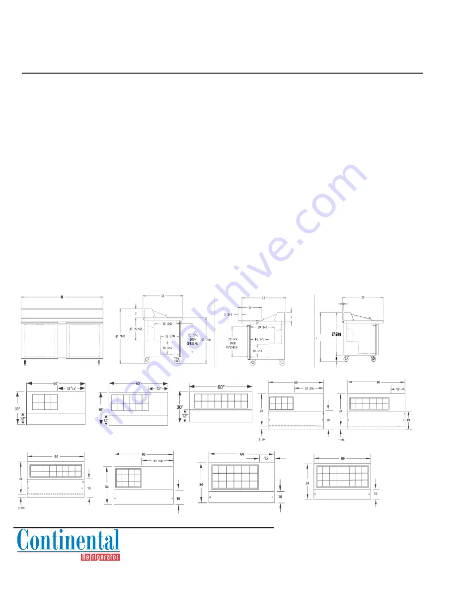 Continental Refrigerator SW60-24M Скачать руководство пользователя страница 2