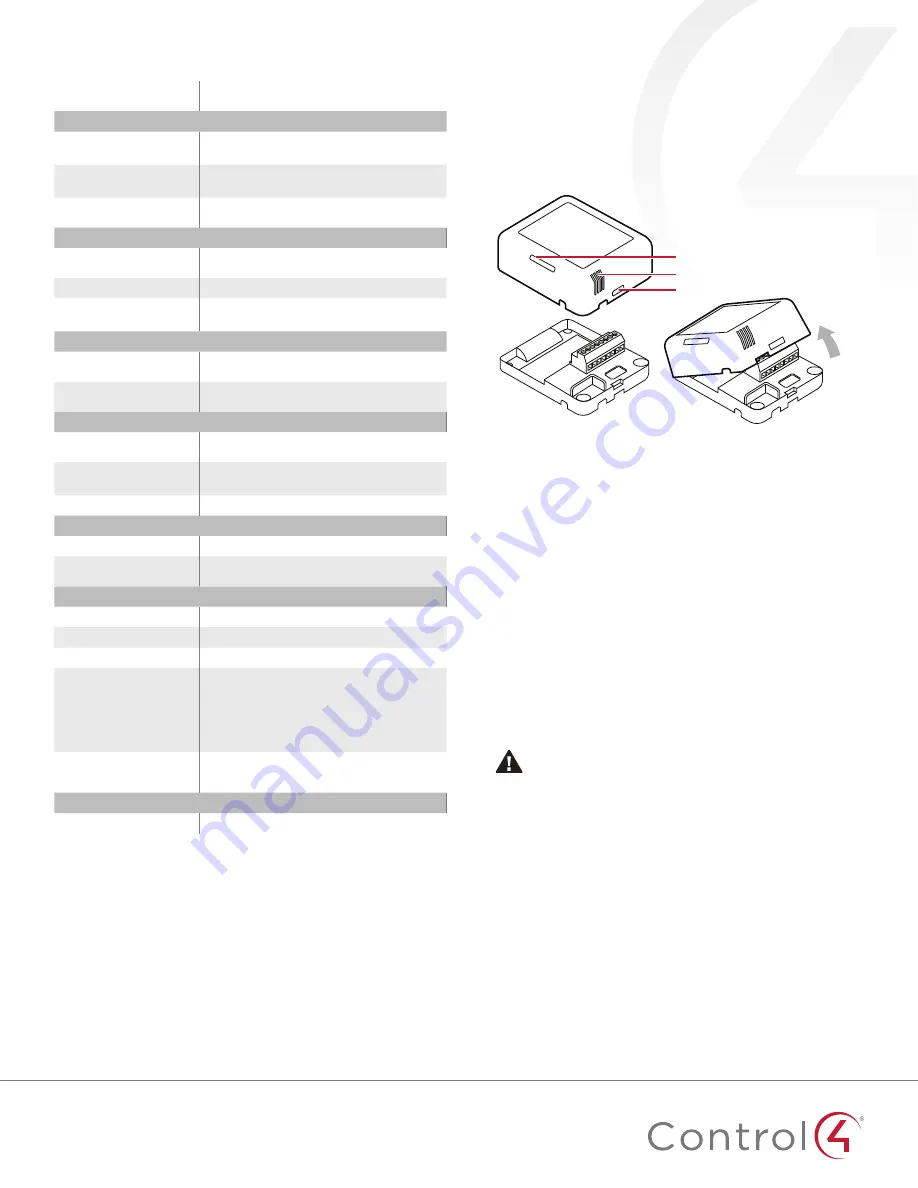 Control 4 ZigBee C4-Z2C Скачать руководство пользователя страница 2