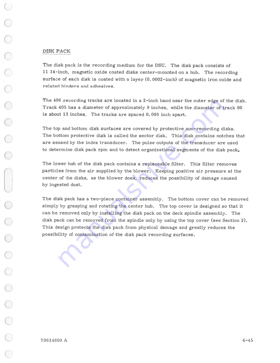 Control Data Corporation 5R2A5 Operation Manual Download Page 87