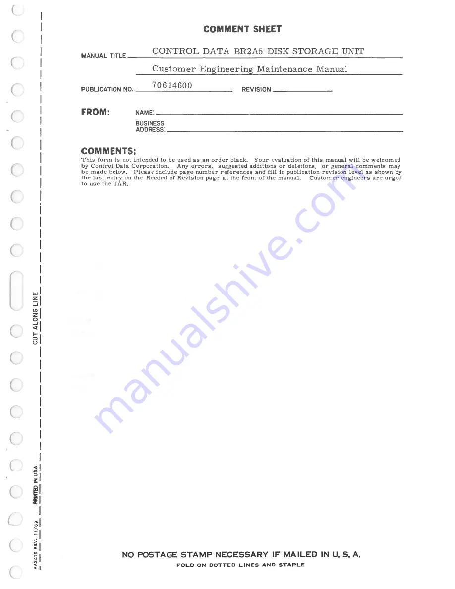 Control Data Corporation 5R2A5 Operation Manual Download Page 151