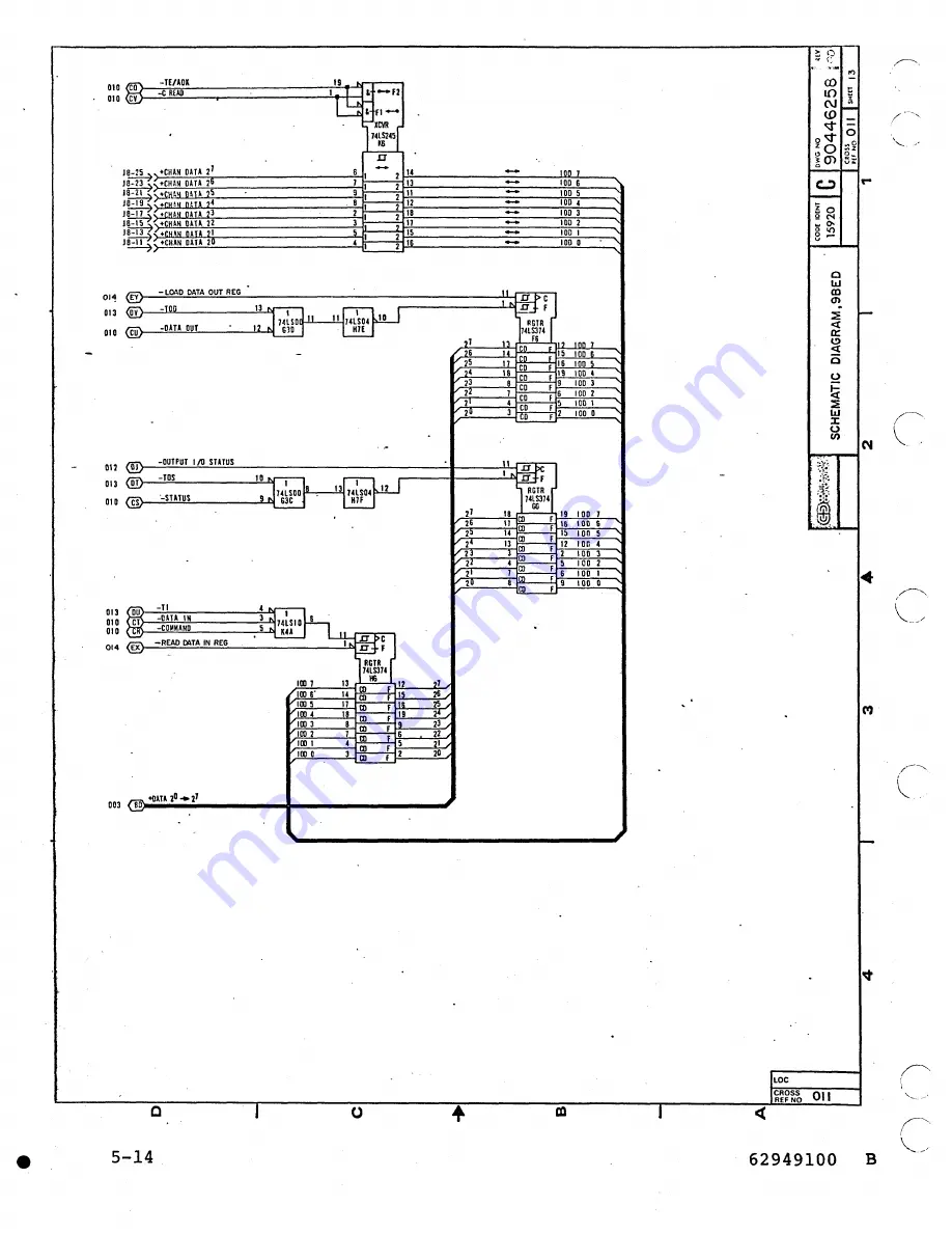 Control Data Corporation CDC 40003-200 Hardware Maintenance Manual Download Page 70