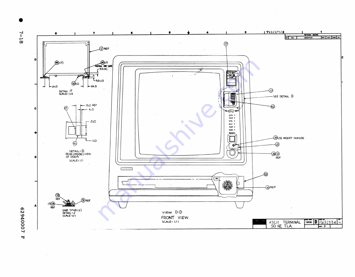 Control Data Corporation CDC 40003-22 Hardware Maintenance Manual Download Page 295