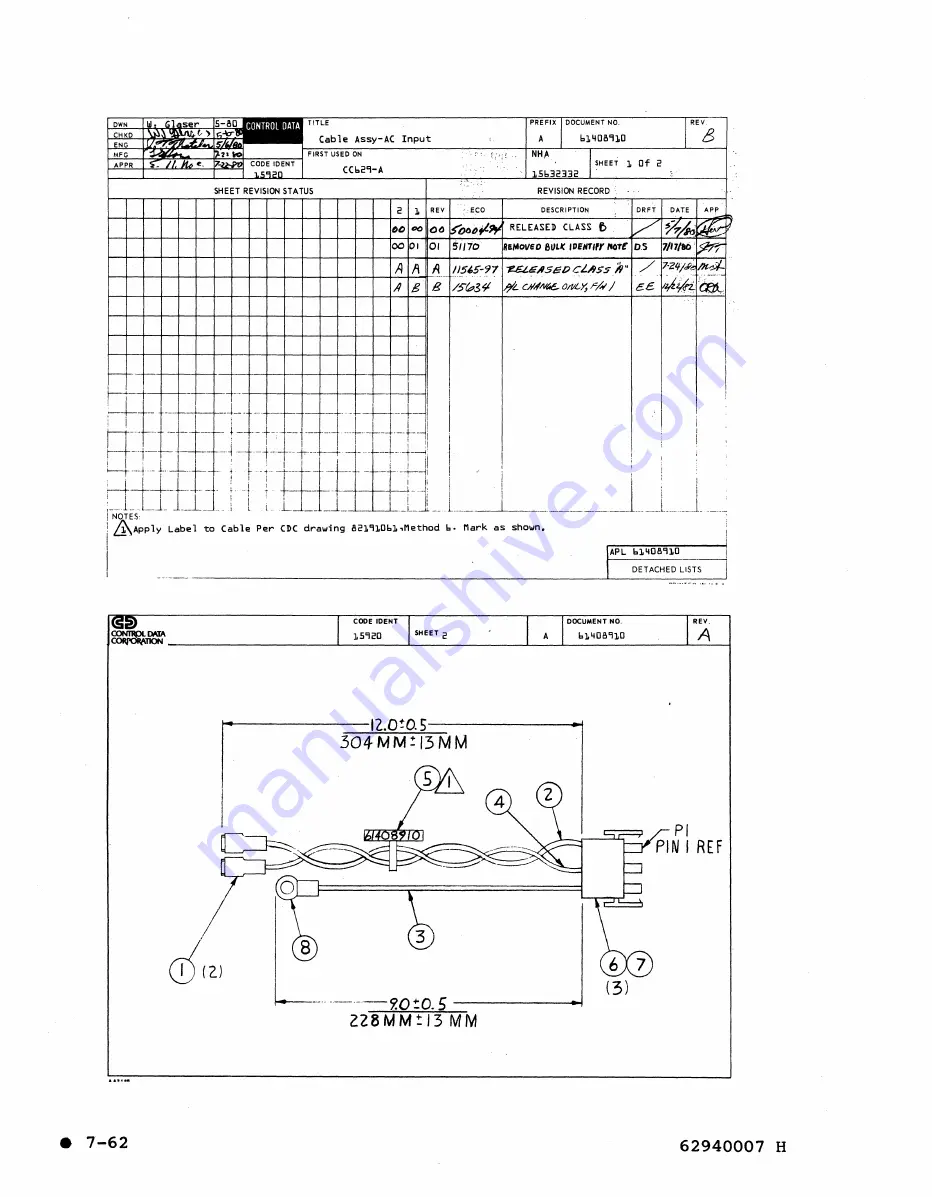 Control Data Corporation CDC 40003-22 Hardware Maintenance Manual Download Page 365