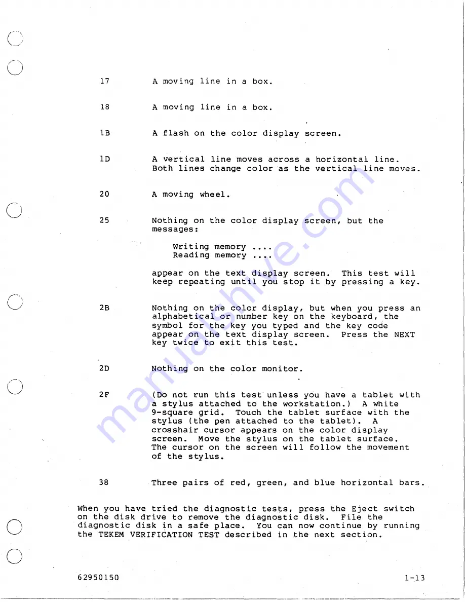 Control Data Corporation CDC 790ICEM Owner'S Manual Download Page 19