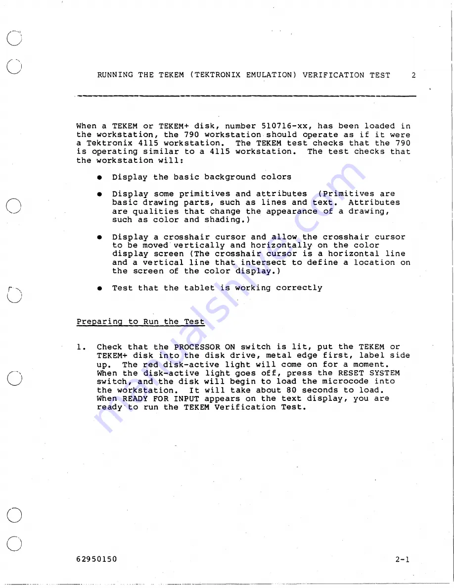 Control Data Corporation CDC 790ICEM Owner'S Manual Download Page 21