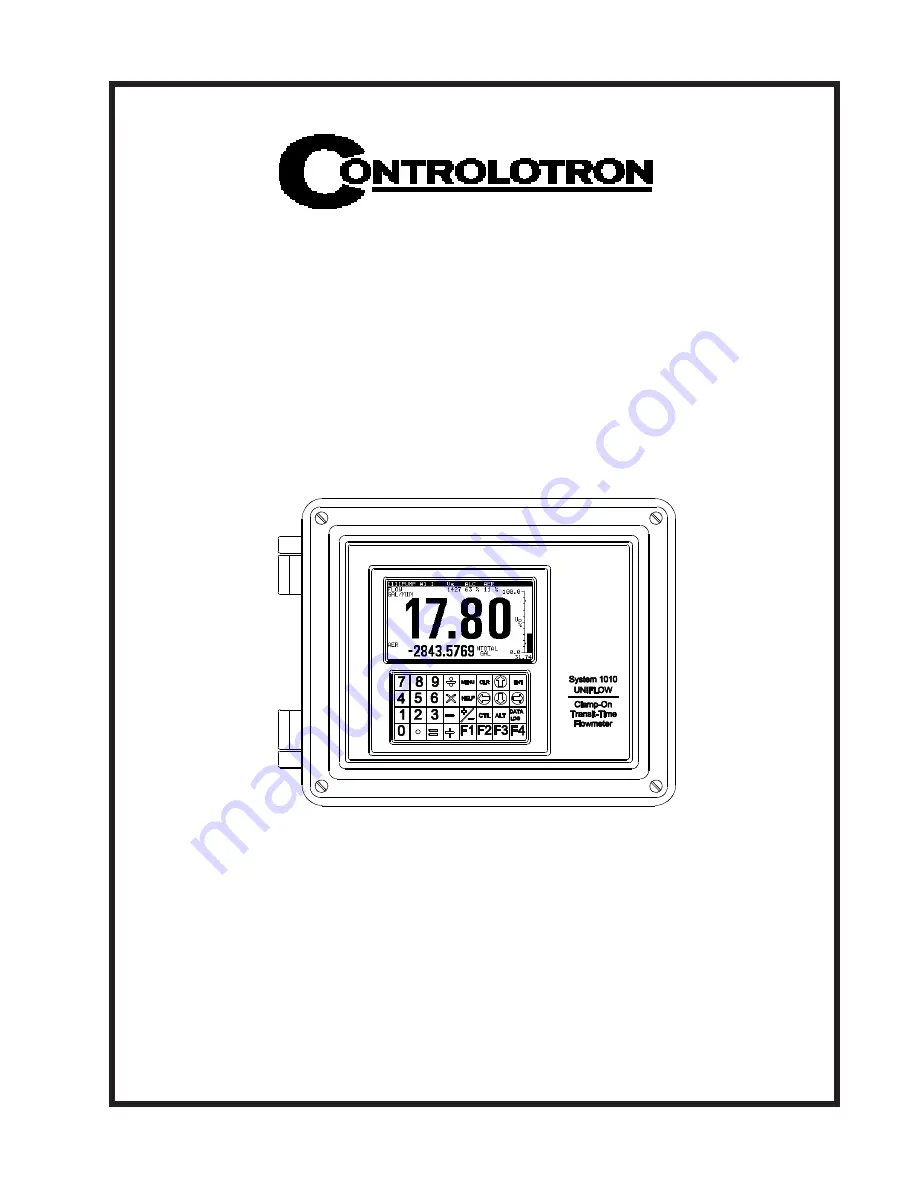 Controlotron 1010PVDN Field Manual Download Page 1