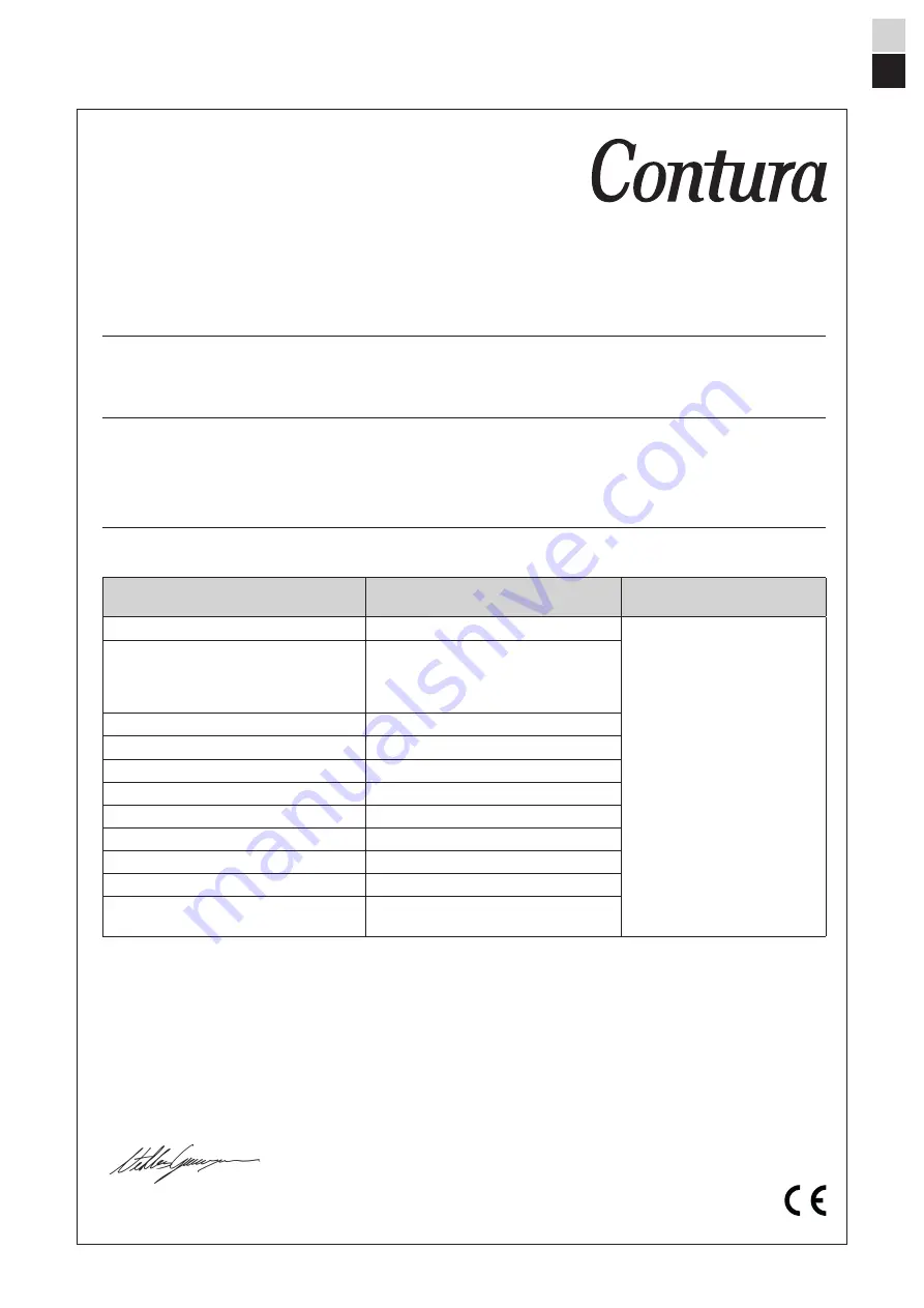 Contura C330G Manual Download Page 5