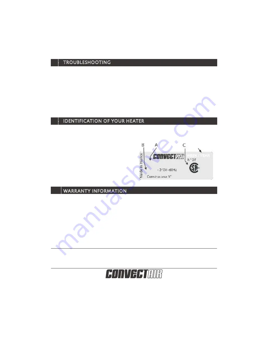 CONVECTAIR 7359 - C05 Скачать руководство пользователя страница 12