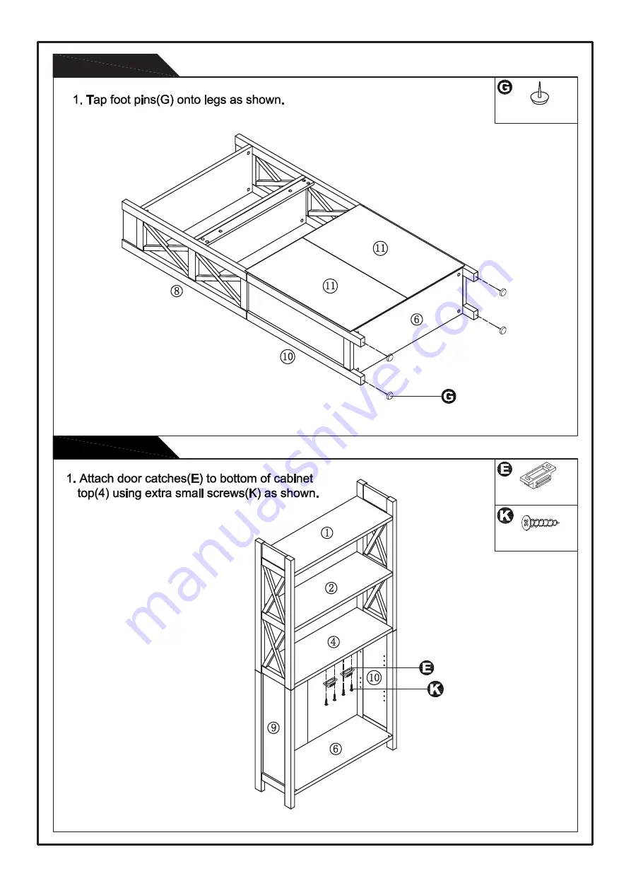 convenience concepts 121050ES Assembly Instructions Manual Download Page 9