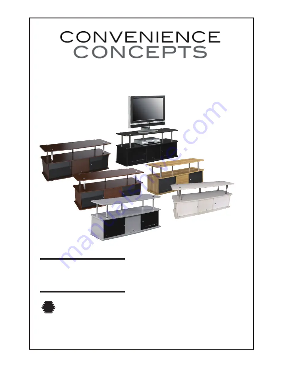 convenience concepts 151202E Assembly Instructions Manual Download Page 1