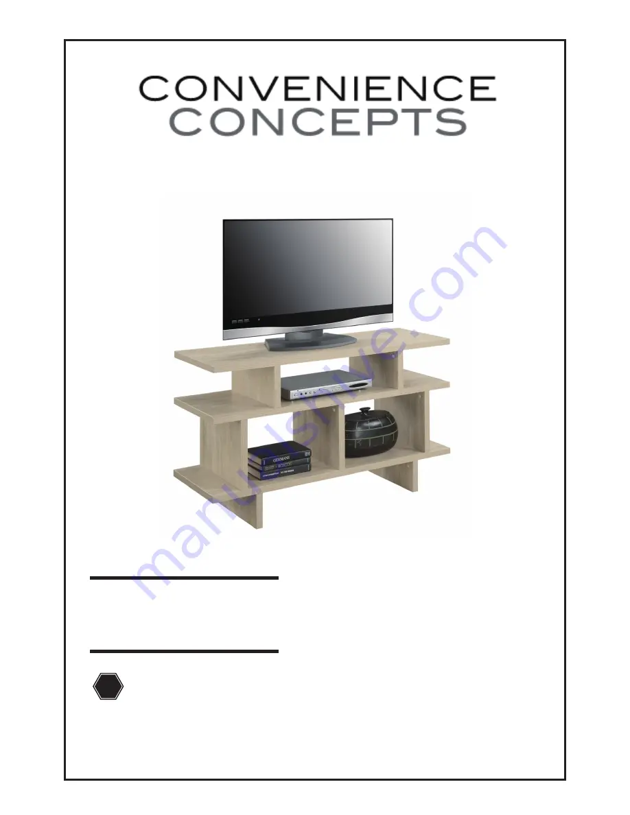 convenience concepts 151317WW Assembly Instructions Download Page 1