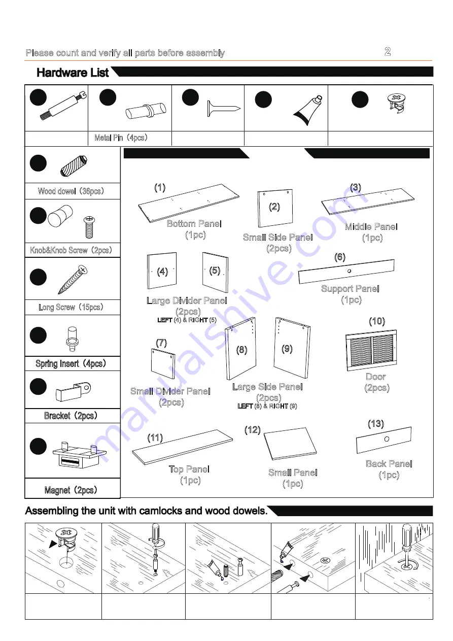 convenience concepts 151394 Assembly Instructions Manual Download Page 2