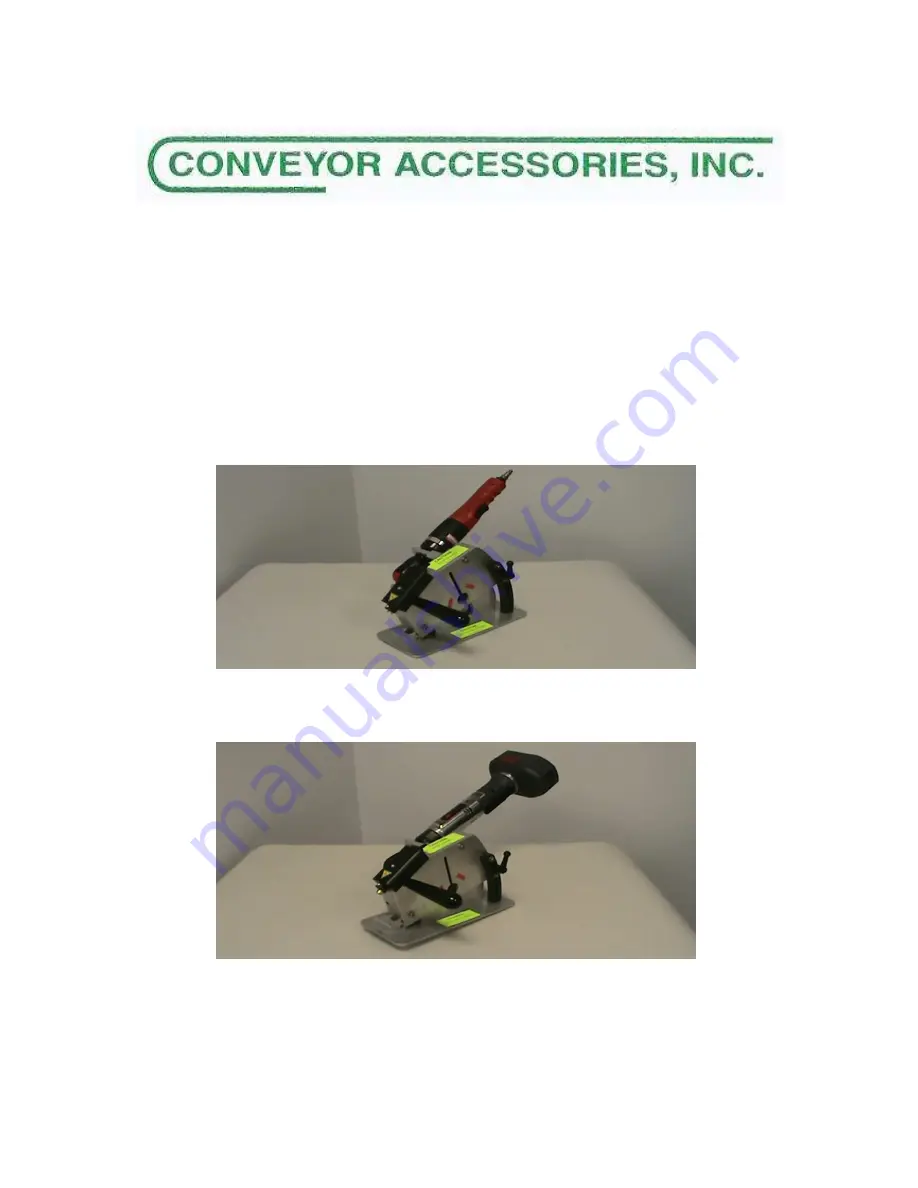 Conveyor Accessories AIR POWERED CUTTER Operating/Safety Instructions Download Page 1