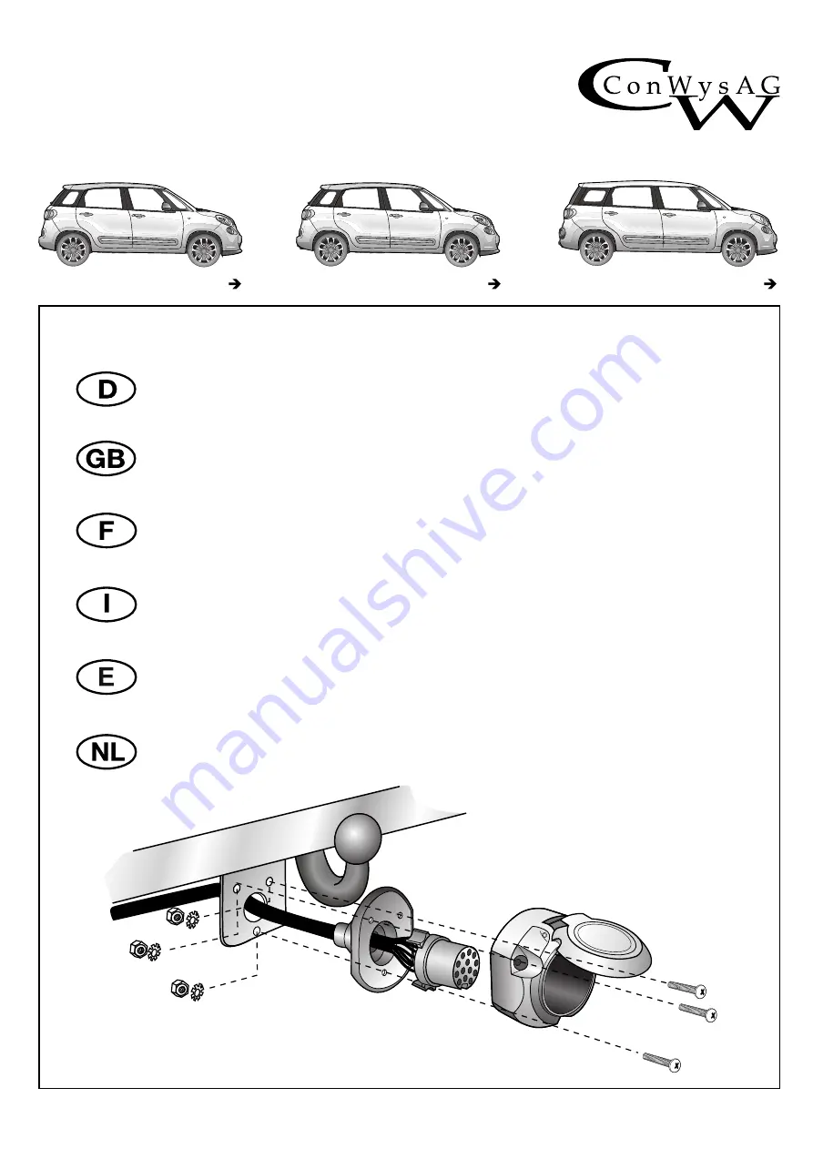 ConWys AG 21050526C Fitting Instructions Manual Download Page 1