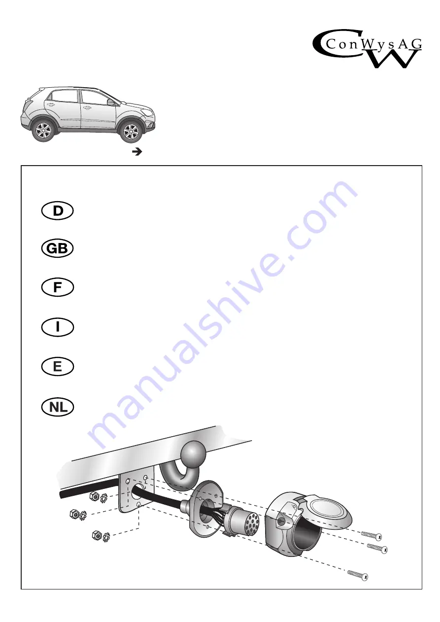 ConWys AG 21320507C Fitting Instructions Manual Download Page 1