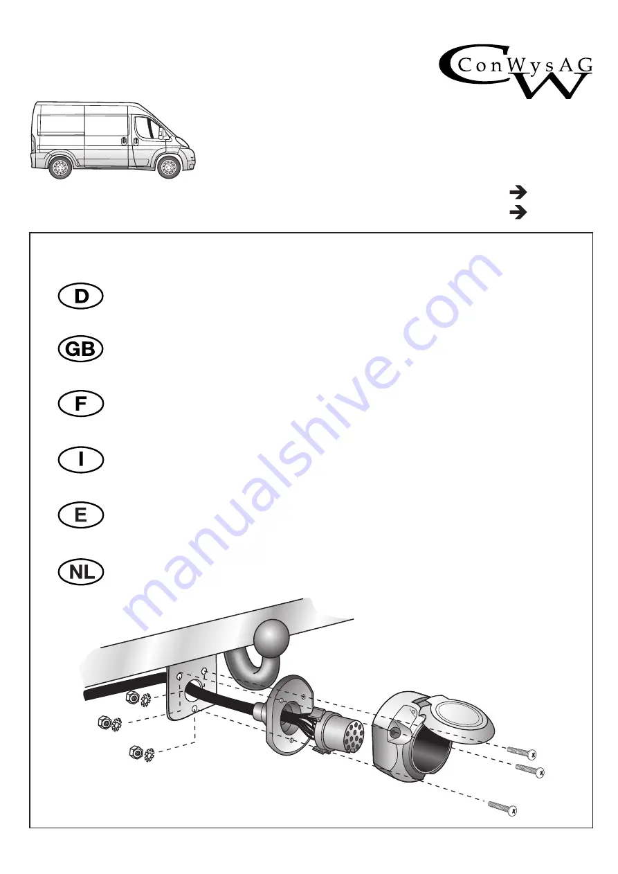 ConWys AG 21500536C Fitting Instructions Manual Download Page 1