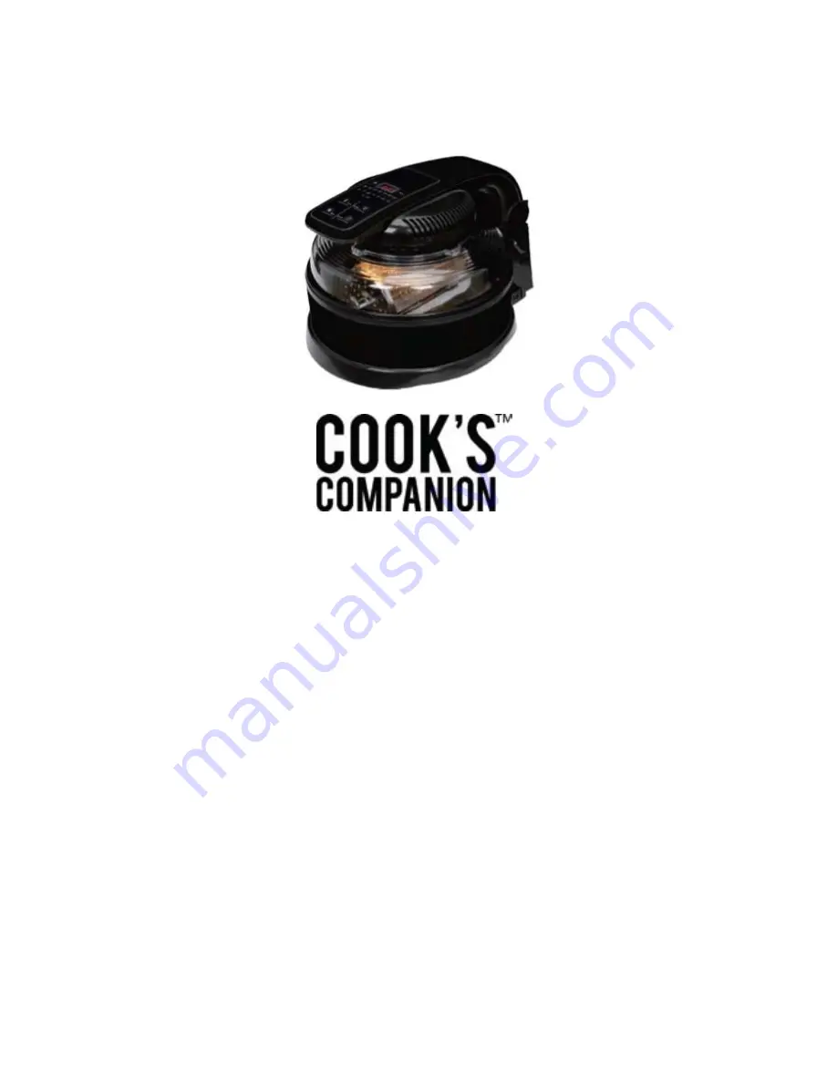 Cook's Companion MULTIFUNCTIONAL AIR FRYER WITH ROTISSERIE Care & Use Manual Download Page 1