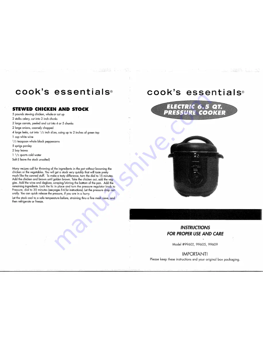 Cook's essentials 99602 Скачать руководство пользователя страница 1