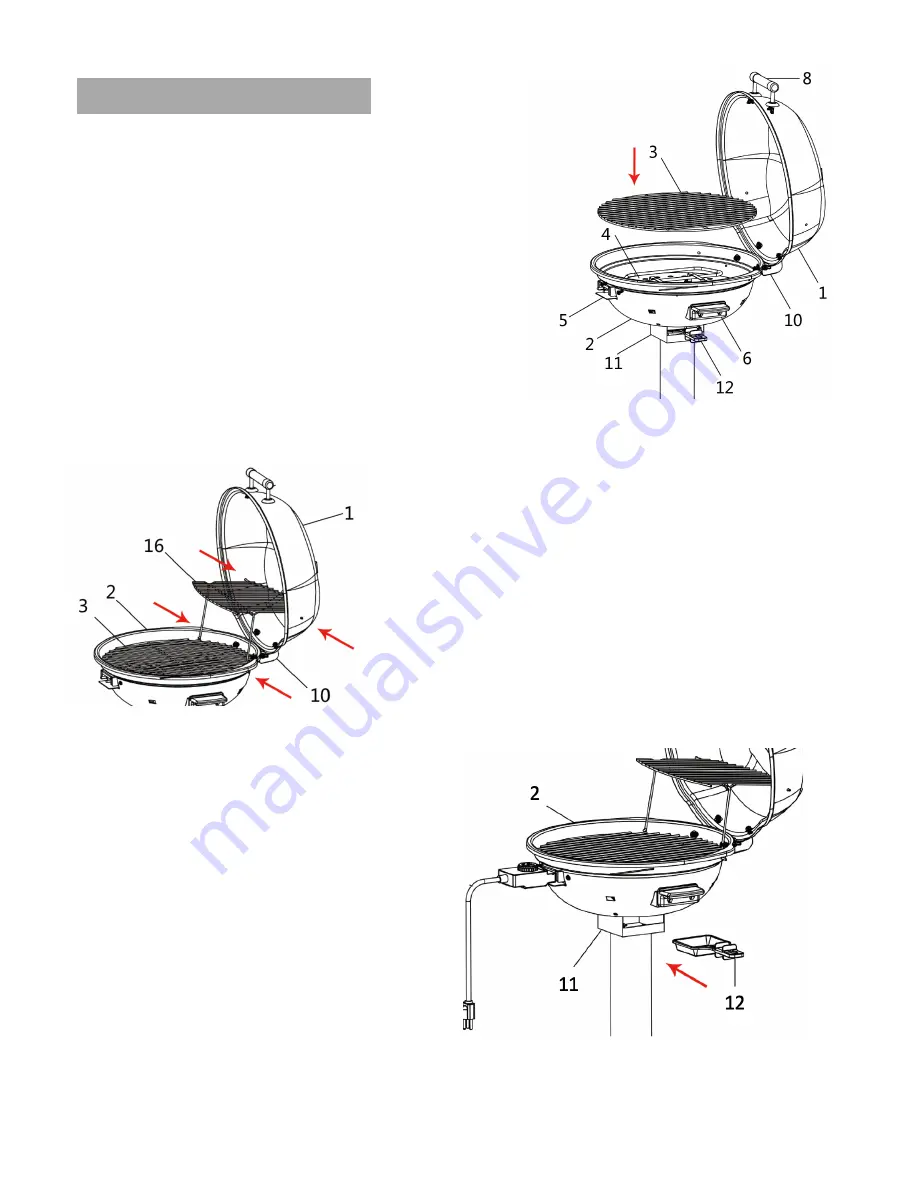 Cook's essentials CM-GR103SA Owner'S Manual Download Page 13