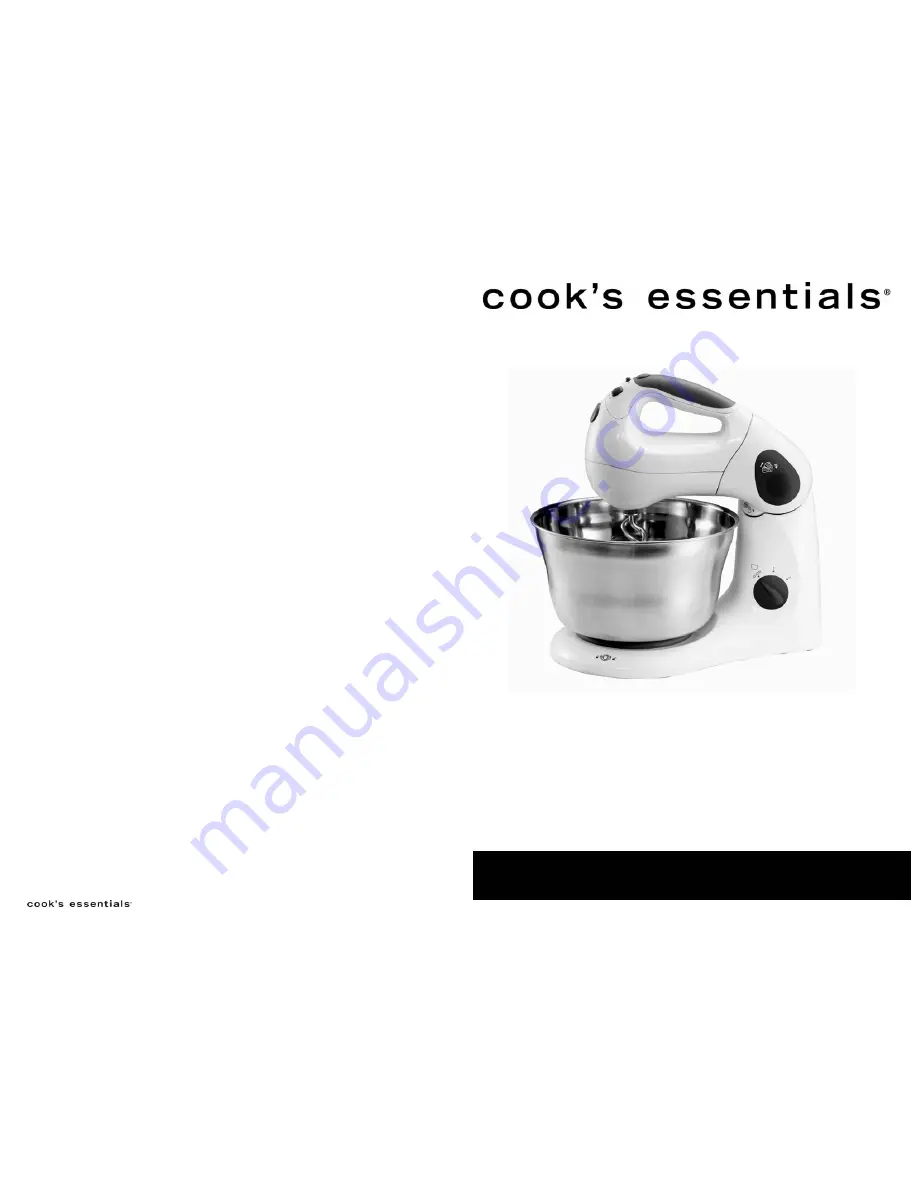 Cook's essentials TCE5850L Скачать руководство пользователя страница 1